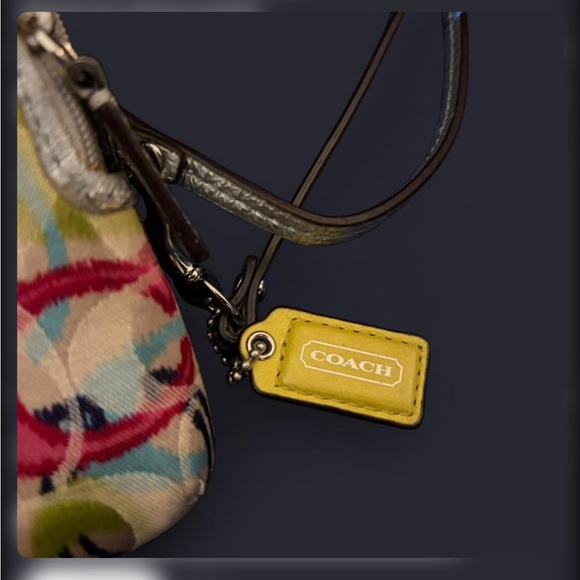 Coach Colorful Circle Pattern Wristlet - Picture 3 of 8